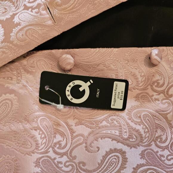 Elegant Q Italia Pink Paisley Vest - Picture 4 of 5
